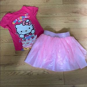 Girls Hello Kitty Birthday Outfit
